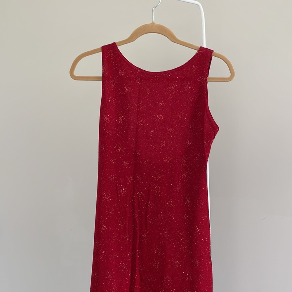 Like new red glitter, dress barn, size 8 dress